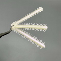 1Pack Dental Orthodontic Elastic Ligature Ties Rubber Bands Single/Double Colors