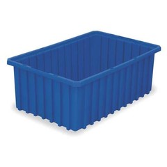 Akro-Mils 33224Grey Industrial Grade Polymer, Divider Box, Gray, 22 3/8 In L, 4