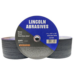 100 Pc 9″ x .075″ x 7/8″ Cut off Wheels Stainless Steel Metal Cutting Discs
