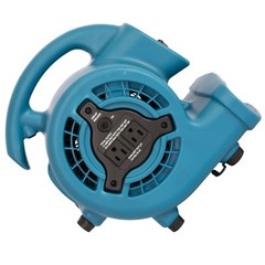 XPOWER P-80A 1/8 HP Mini Air Mover Carpet Dryer Blower Floor Fan w/ Dual Outlet