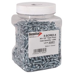 DiversiTech 5-SCR83-4 Screw 3/4″ Taper Point Heat-Treated Steel Hex Washer Head
