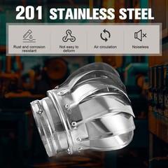 Tandefio 2 Pack 4 Inch Turbine Vent Stainless Steel 201 110mm, classic color