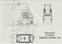 TYPHON STOMP 508 Mini Skid Steer Loader 35HP Gas EPA Engine FREE SHIPPING