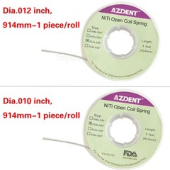 AZDENT Dental Orthodontic Niti Open Coil Spring Dia. 012/010*030 inch 3 Feet