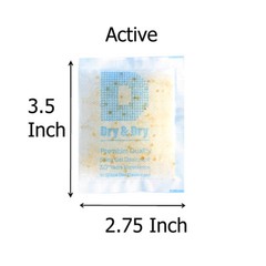 20 gram X 30 PK “Dry & Dry” Food Grade Orange Indicating Silica Gel Packets