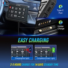 MICTUNING P1s RGB Switch Panel Wireless Range 328FT Toggle Circuit Relay System