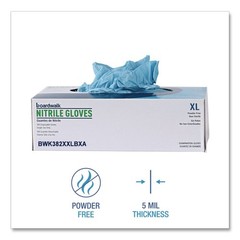 Boardwalk 382XXLCTA 9.5″ 5 mil Disposable Nitrile Gloves – XXL/Blu (1000/CT) New