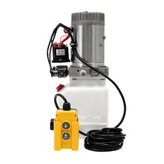 3 Quart Double Acting Hydraulic Pump Dump Trailer Reservoir 12V DC Unit Pack
