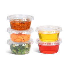 EDI Clear Disposable Plastic Portion Cups with 100 Count (Pack of 1),