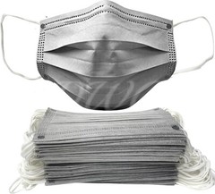 50 Pack – 3-Ply Gray Disposable Face Mask Ear-loop Mouth Cover USA Seller