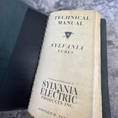 Sylvania Radio Tubes Technical Manual Vacuum Tube Specs 7AF7 7AG7 Vintage Book