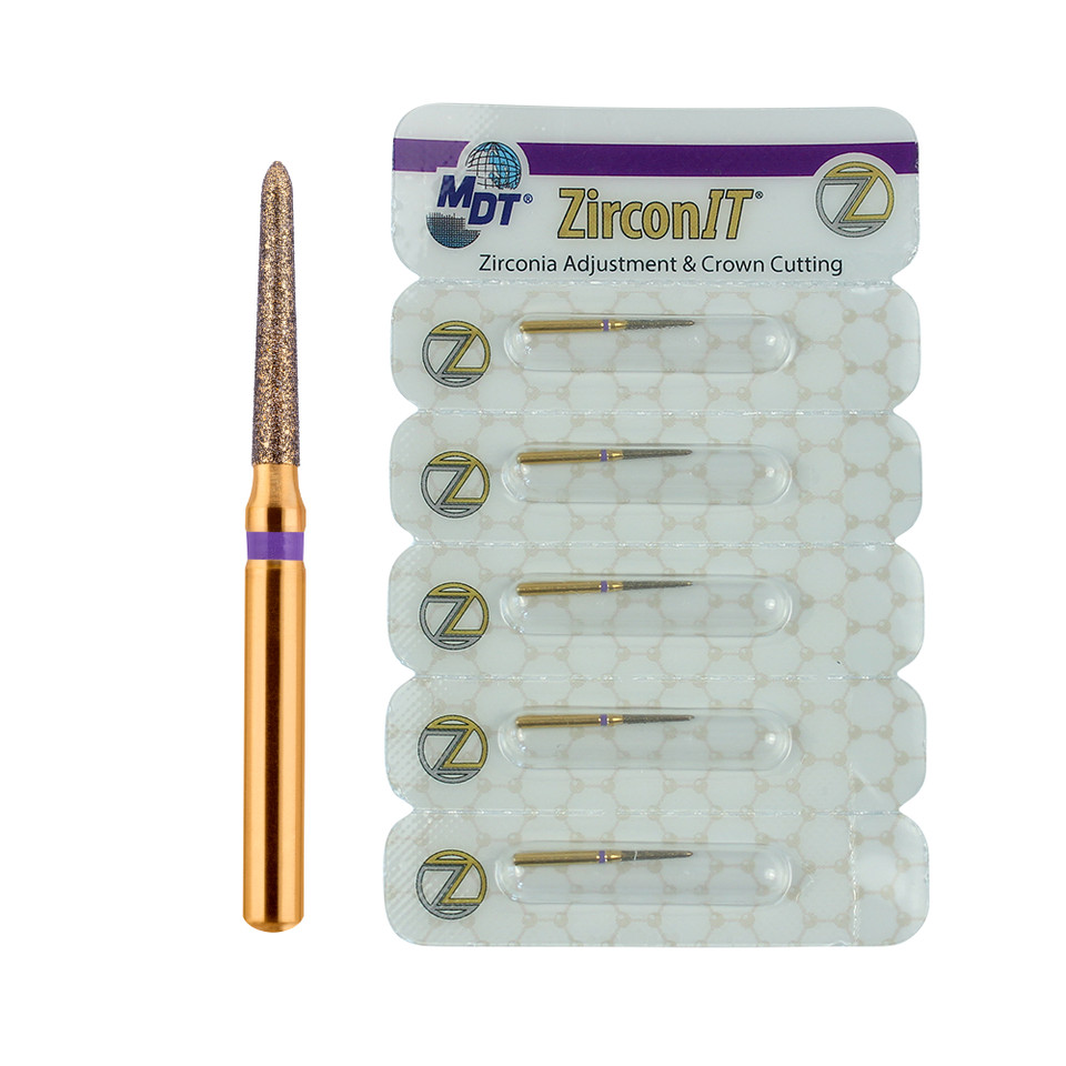 Dental MDT Gingival Curettage 878K Z298 FG ZirconIT ADJ Diamond Burs Dentistry
