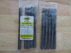 5 DOALL TWILL Jobber Length Twist Drills 23/64″ Split Point 135 Degrees Brazil