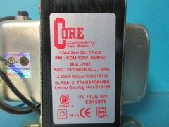Core Components LE12100 Control Transformer 120-024-100-1TF-CB 96Va 120 To 24Vac