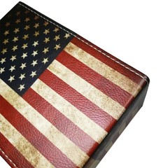 DreamsEden Pen Holder, 5.9 × 2.76 × 4.3 inches, American Flag Rectangle
