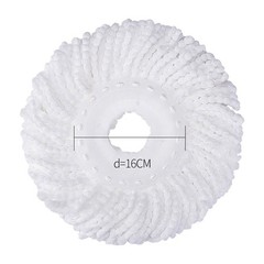 3 Pack Mop Head Replacement Spin 3 Count (Pack of 1), White-3