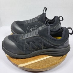 KEEN Utility Womens 7 M Vista Energy Shift ESD Carbon Toe Slip On Work Shoes Blk