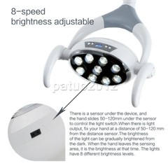 Dental 9 LED Lamp Oral Light Induction Senser For Dental Unit Chair 22mm/26mm