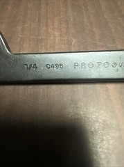 Proto C495 1-1/4″ To 3″ Adjustable Pin Spanner Wrench Made In USA