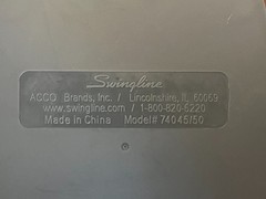 ACCO Brands Inc. Swingline Model# 74045/50 2-Hole Paper Punch