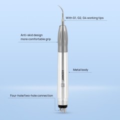 Dental Ultrasonic Air Perio Scaler Handpiece 4 Hole 3 Tips AZDENT