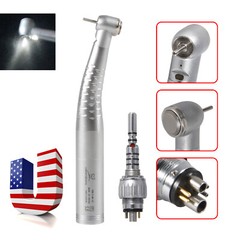 Dental Fiber Optic LED Standard Head Turbine Handpiece /6Hole Quick Coupler YB6