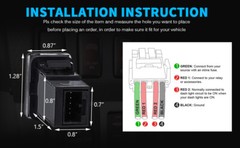 HEATED SEAT Symbol – LED Backlit Push Button – Direct Replacement (Fit: TOYOTA)