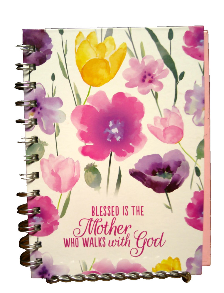 Blessed Is the Mother Who Walks With God 5×7″ Journal Book (no pen) Floral B33
