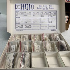 Dycon M2, M2.5, M3, M4 Fasteners with 2485 pcs. See exact list in Description.