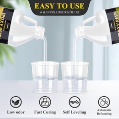 New 2 Gallon UV Resistant Epoxy Resin Kit 256oz Anti-Yellowing for Tables