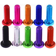 M3.5 Aluminium Alloy Colourful Button Head Bolts Allen Key Hex Socket Screws