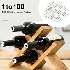 Number Stickers 1-100, 2500 Consecutive Vinyl Stickers Self-Adhesive Small Round