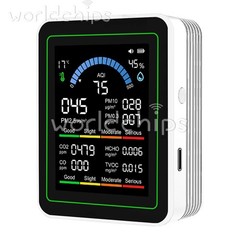 10-in-1 Air Quality Detector PM2.5 PM10 PM HCHO TVOC CO CO2 Formaldehyde Monitor