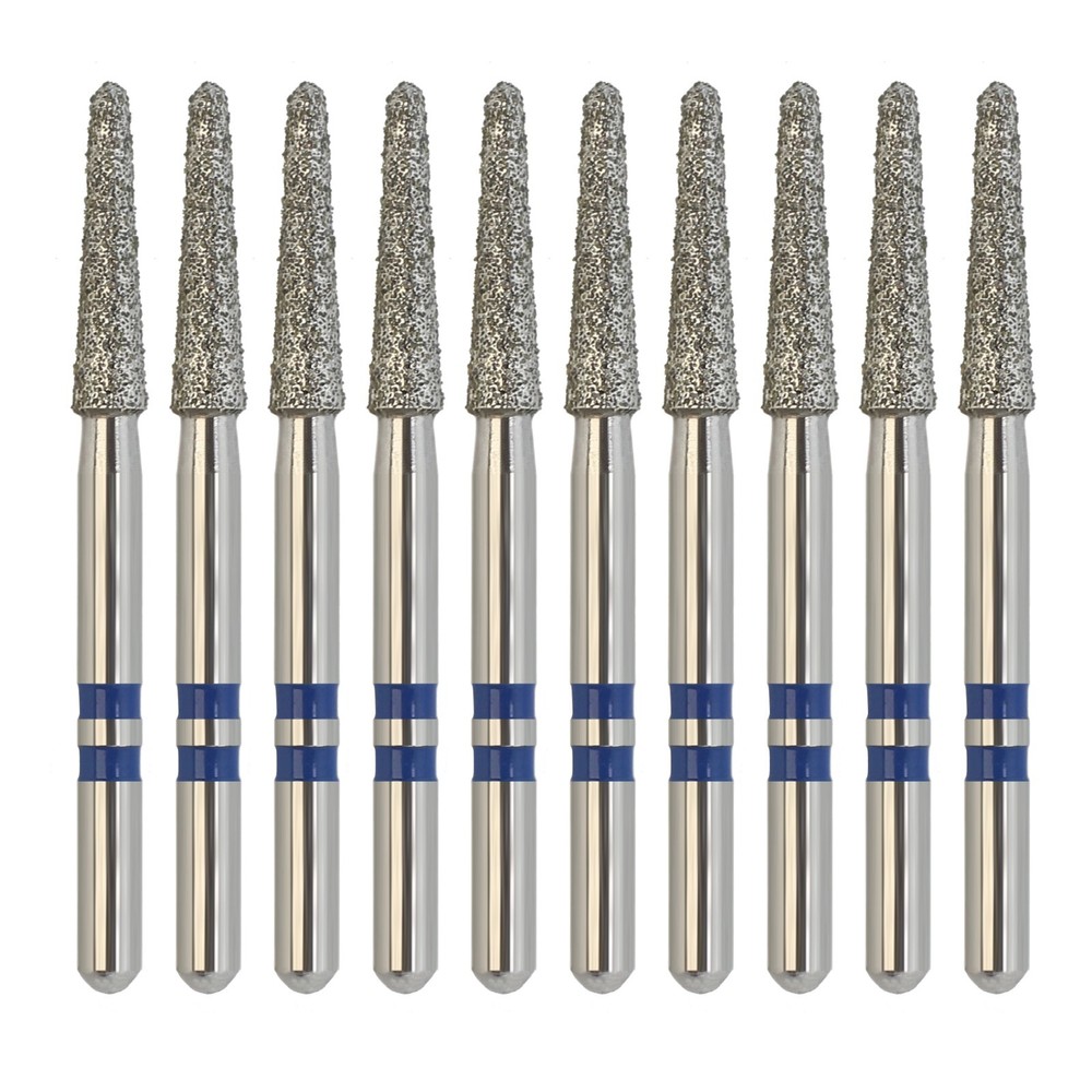Multi-Use Diamond Burs Z856/018M Round End Taper Zirconia Medium Grit FG Burr