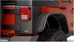 Bushwacker Trail Armor Rear Corner Covers | 2-Piece Set, Black, Textured Finish