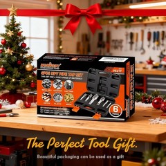 6-Piece NPT Pipe Tap Set for Precision Threading in Plumbing and Automotive Use