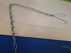 TWO 36″ Highbay/ Ceiling Light Hanging Chains – 2 VClips & 2 S Hooks