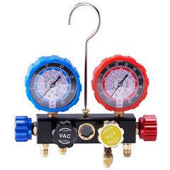 VEVOR AC Manifold Gauge Set 4-Way Fit R134A R12 R410A Refrigeration Charging