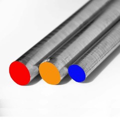 2.250 (2-1/4 inch) x 12 inches, A2 Tool Steel Round Rod, DCF, Oversized