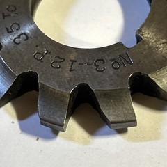 Vintage Involute Gear Cutter #3 12P 35-55T 7/8”Bore L.S. Starrett Milling *A04