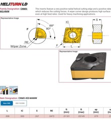 ISCAR DCLNR12-4, 3/4″ HELITURN TH ACCEPTS & INCLUDES BOTH CNMX452 & CNMG432 INS.