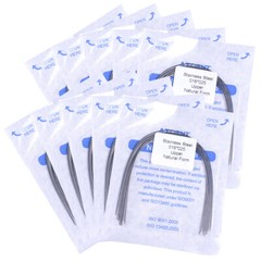 AZDENT Dental Orthodontic Stainless steel Arch Wire (rectangular) Natural Form