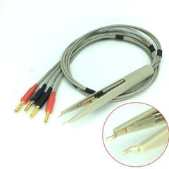 Four Wire (Kelvin) Test Clips Tweezers with BNC/banana plug for LCR Meters