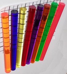 8 DIFFERENT 1” INCH DIAMETER CLEAR ACRYLIC RODS BLUE RED PINK PURPLE GREEN AMBER