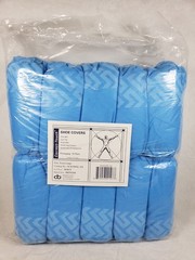 NEW 50 Pairs Correct-Touch BLUE Disposable XL Shoe Covers – in sealed package