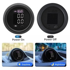 52mm Dual Digital Air Pressure Gauge 0-220 PSI 2 1/8NPT Sensors Kit