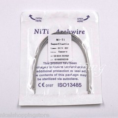 10 Packs Dental Super Elastic NITI Round Rectangular Arch Wire Ovoid/Natural