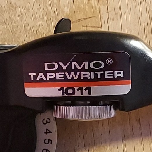 DYMO Tapewriter 1011 Manual Embossing Label Maker, Black & White