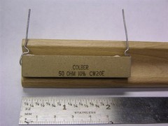 5 Colber CW-20 50 Ohm 10% 20W Axial Cement Power Wirewound Resistors