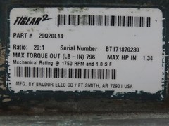 Dodge 20Q20L14 Tigear2 Right Angle Gear Reducer 20:1 87.5RPM 1.34HP 143 145 182C